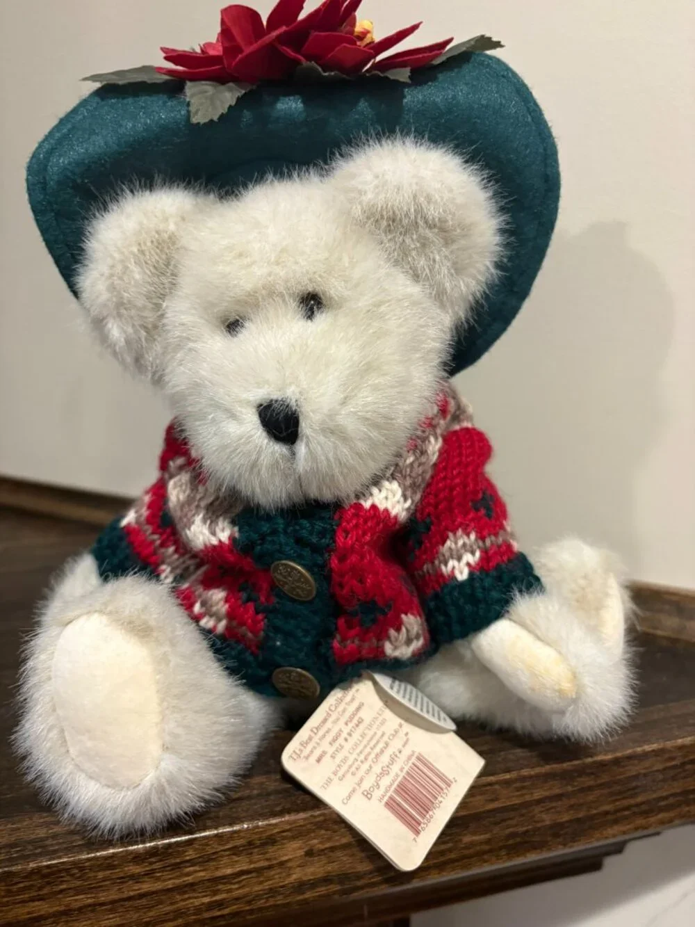 NWT, Boyds Bear: Mrs. Figgy Pudding, poseable